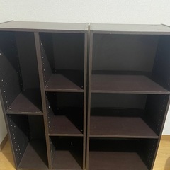 ニトリ　カラーボックス、ポールハンガー　0円