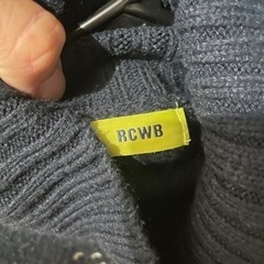 RCWB アメリカ国旗柄　タートルネック　ネイビーの画像