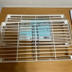 未使用　折りたたみ式積み重ね棚　2個