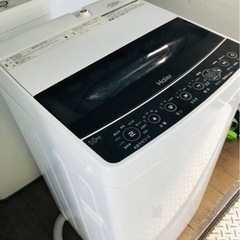 北九州市内配送無料　保証付き　2020年　ハイアール｜Haier 全自動洗濯機 Joy Series ブラック JW-C55D-K [洗濯5.5kg /簡易乾燥(送風機能) /上開き][洗濯機 5.5kg]