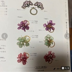 「マニキュアで作るフラワーアクセサリー」の画像