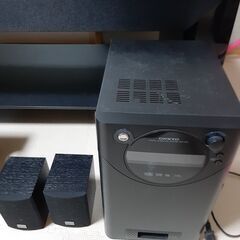 お値下げ中！ ONKYO オンキョー CB-SP1200 シアターススピーカー付テレビ台 5.1ch アンプ スピーカーシステム DHT-SR1の画像