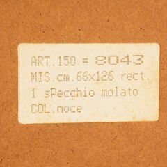 イタリアSpecchio molatoのクラシックでエレガントなウォールミラーです。アンティーク調の鏡は壁掛けでも立て掛けても使えるちょうど良いサイズ感。店舗などのアクセントにもおススメ♪DJ120の画像