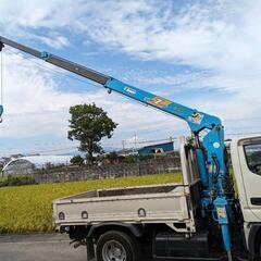 ★激安★　程度良し♪　車検付き★　日野　デュトロ　ショート　2tユニック　3段　クレーン　植木屋　車検付き　ローン可能！！ダンプ車両交換可能★　の画像