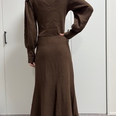 【ブラウンワンピース】無料　の画像