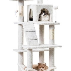 Mwpo キャットタワー ハンモック 多頭飼い 人気 据え置き ...