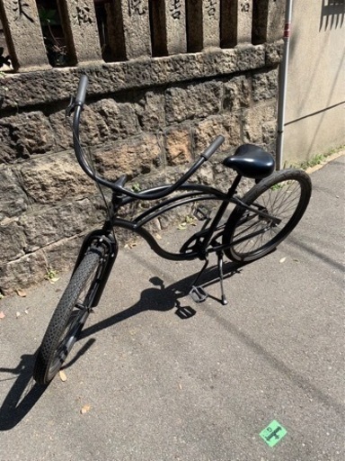 激レア　大幅値下げ！！ビーチクルーザー　黒　マット　自転車　26インチ