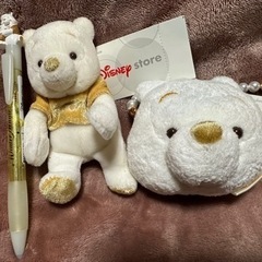 未使用　ディズニーストア　ホワイトプー　3セット