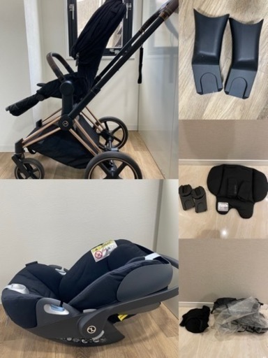 Cybex サイベックスプリアムローズゴールド+チャイルドシート