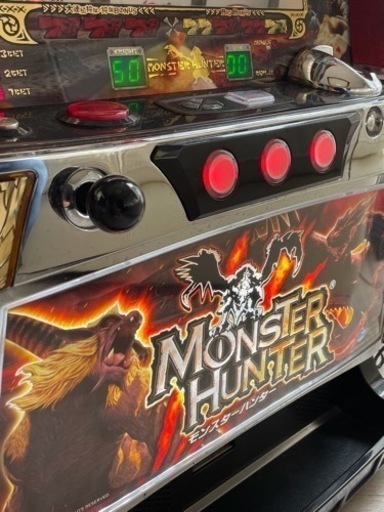 【中古品】 ロデオ 初期 モンスターハンター モンハン スロット台 パチスロ実機 5号機 動作品 稼働品 台鍵付き 設定キー付き メダル不要タイプ 中古品】 ロデオ 初期 モンスターハンター モンハン スロット台