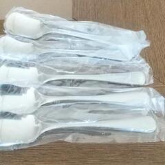 デザートグラス4つセット　スプーン5ケつきの画像