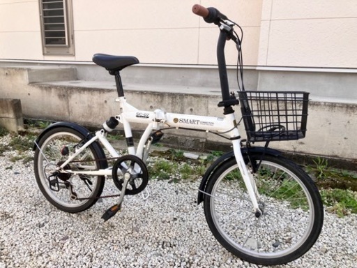 506、折りたたみ自転車20インチ白