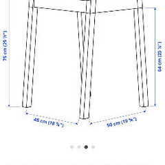 ダイニングテーブル　椅子つき　IKEA【値下げしました】の画像