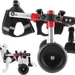 犬用車椅子 後肢  リハビリ サポート 2輪 歩行器 お散歩補助...