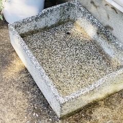 コンクリート製　水受け　ガーデンパン　水栓パン