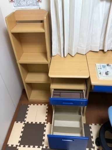 格安にて❗️ニトリの学習机❗️フルセット(青色)