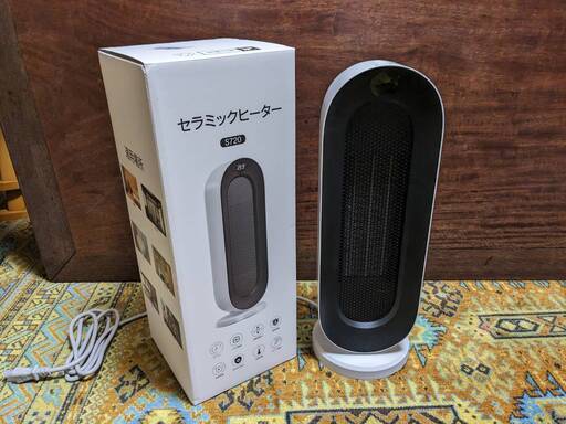 【ほぼ新品・動作確認のみ】セラミックファンヒーター　リモコン付き