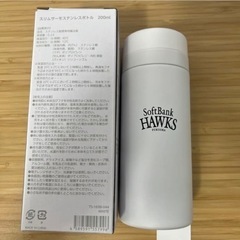 ソフトバンクホークス スリムサーモステンレスボトル 200mlの画像