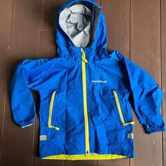 モンベル　防水レインウェア上下110　キッズ、幼児の外遊びやアウトドアに（汚れなし！）の画像