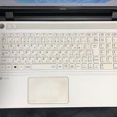 NEC LaVie NS150/CAW PC-NS150CAW 2015年秋冬モデル・Dual-Core-Cel-3215U(2コア/2スレッド・第5世代Broadwell)搭載 / メモリーは8GB(最大16GB) / HDDは1TB(1000GB) / Win11＆ Office2010 / 大画面15.6インチWXGA (1366x768)省電力LED液晶搭載/ DVDスーパーマルチドライブ搭載 / 有線LAN＆無線LAN / Webカメラ搭載 / Bluetooth搭載の中古美品の画像