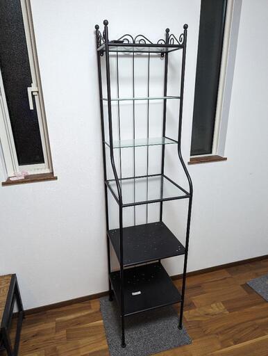 IKEA おしゃれなデザイン ガラス棚 RONNSKAR 　値下げしました！