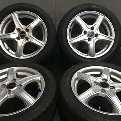 【DUNLOP ENASAVE EC300+ 165/60R15】夏タイヤ【BALMINUM V5/VR5 15インチ 4.5J4HPCD100+45】19年製 ハスラー等　(TE141) クレジットカード QRコード決済可能