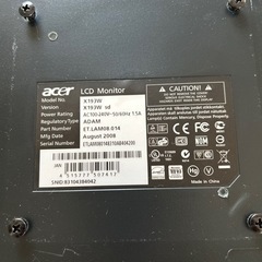 acer LCDモニターの画像