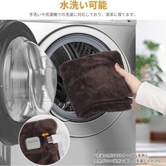 【新品未使用】電気毛布 ブランケット 膝掛け 着る電気毛布 もこもこ 暖かい タイマー の画像
