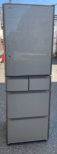 【RKGRE-220】特価！日立/真空チルド/5 ドア/右開き/401L/R-S4200F/中古品/2016年製/当社より近隣無料配達！