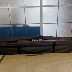 決まりました、組み立て式テント。