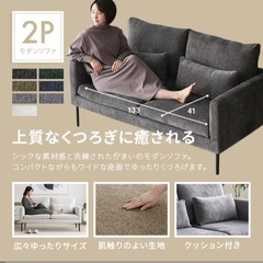 ✨本日まで8000円に値下げ！✨/2人掛けソファー/2.5人/洗える/modern deco/脚外せる