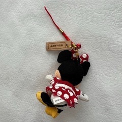 ミニー　ストラップ　ミニーマウス　ひらがな　ディズニー　プレート　名前　鈴　キーホルダーの画像