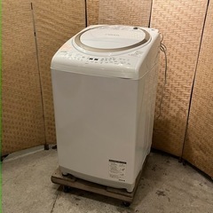 【売約済み】東芝 TOSHIBA AW-8V8 [ザブーン　全自動洗濯機 （8kg） ホワイト]　洗濯機　簡易乾燥付き　乾燥機能付き　検　大型　縦型　ZABOON 大容量　まとめ洗い　2020年