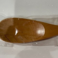 【新品未使用】子ども　木製　くじらのおやつスプーン　の画像