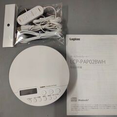 Logitec　ポータブルCDプレイヤー　LCP-PAP02BW...