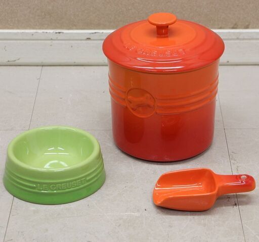 LE CREUSET レッド フードストッカー ル・ クルーゼ キャニスター
