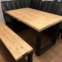DIY 自作ダイニングテーブル＆ベンチセット