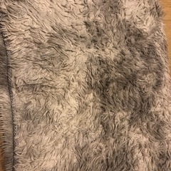 グレーのシャギーラグ 