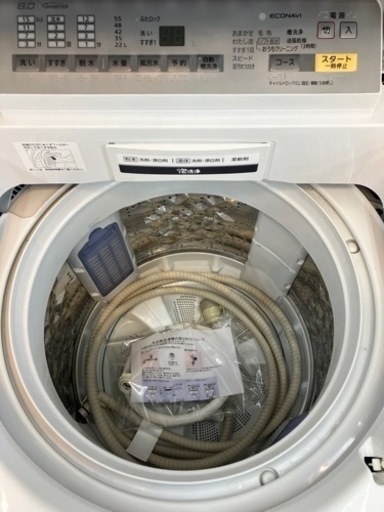Panasonic?ソフト脱水搭載?8kg洗濯機　317