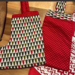 クリスマス　サンタさん　靴下セットの画像