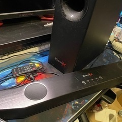 クリエイティブメディア｜CREATIVE SBX-KTN ゲーミングスピーカーシステム Sound BlasterX Katana ブラック [AC電源 /2.1ch /ハイレゾ対応]の画像