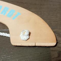とっても可愛い木のハンガー 2枚セットの画像