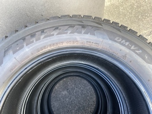 1012-2）工賃込み！225/65R17ブリヂストンスタッドレス中古4本セット！ブリザックDM-V2