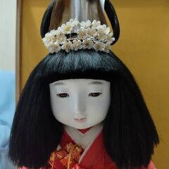 市松人形ガラスケース入り　値下げいたしましたの画像