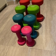 ダンベル1〜4kg 8個セットの画像