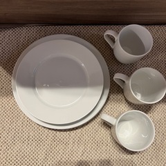コストコ食器セット 計9セット マグカップ3 お皿(大)3 (中)3の画像