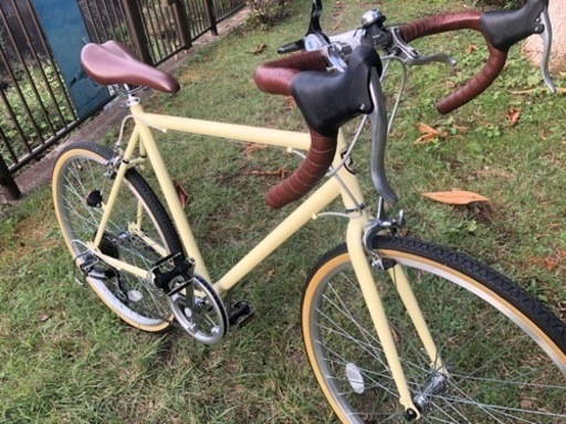 24インチ ロードバイク 新品 ブラウン×アイボリー 街乗り