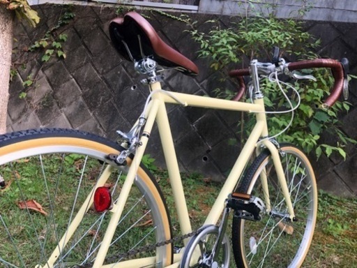 24インチ ロードバイク 新品 ブラウン×アイボリー 街乗り