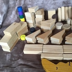※売れました※木のおもちゃ　積み木　　かなりの量あり！の画像