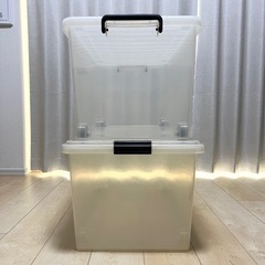 大型 衣装ケース キャスター付き 2個セット まとめの画像